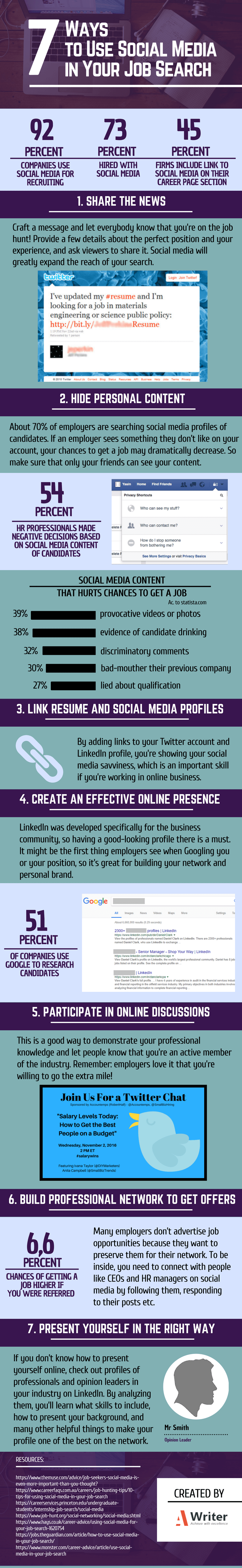 7 Ways to Use Social Media in Your Job Search by #NewToHR