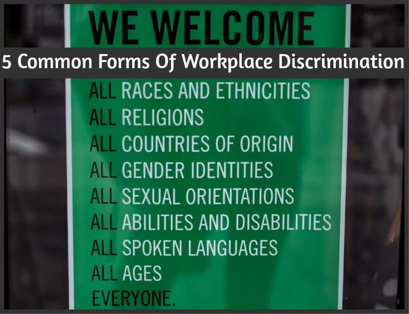5 Common Forms of Workplace Discrimination You May Have Not Thought About by newtohr.com